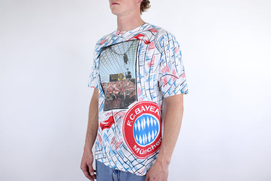 90s bayern munich big print tee