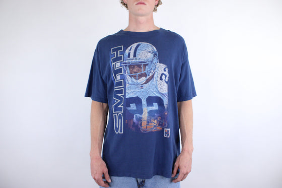 90s cowboys emitt smith player starter tee