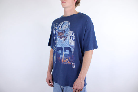 90s cowboys emitt smith player starter tee