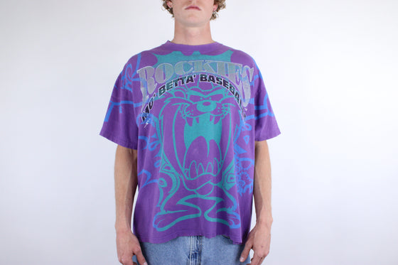 1993 colorado rockies taz aop tee