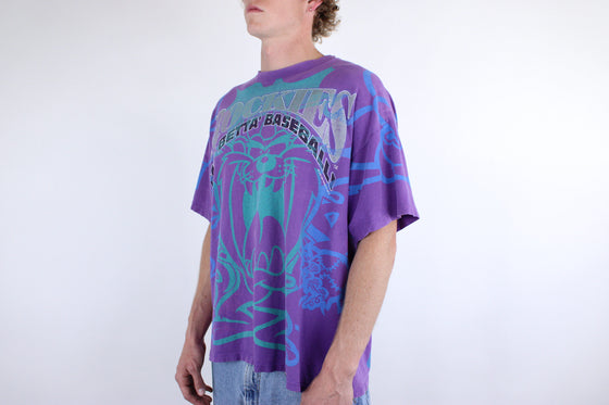 1993 colorado rockies taz aop tee