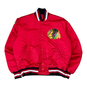 90's Starter Chicago Blackhawks Satin Jacket