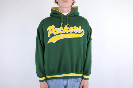 90s green bay packers starter hoodie