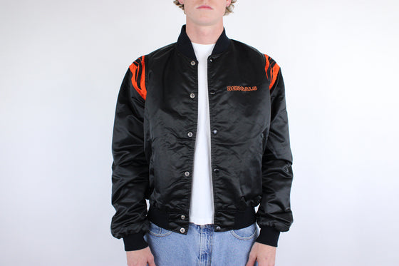 90s cincinnati bengals starter satin jacket