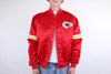 90s kansas city chiefs starter satin jacket