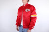 90s kansas city chiefs starter satin jacket