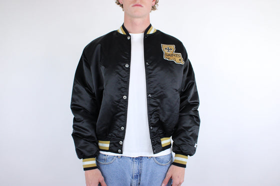 90s new orleans saints satin jacket
