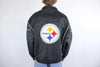 90s pittsburgh starter leather jacket