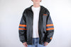 90s denver broncos starter leather jacket