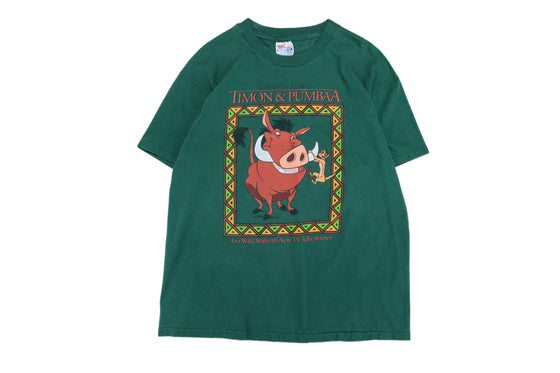 Vintage 90s disney's lion king timon and pumba tee