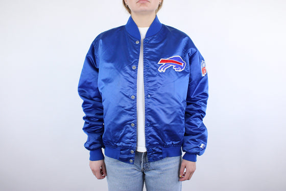 90s buffalo bills satin jacket