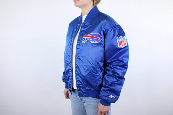 90s buffalo bills satin jacket