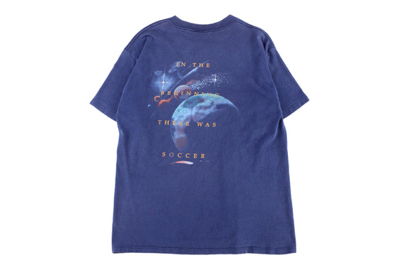 Vintage 90s soccer "in the beginning" tee