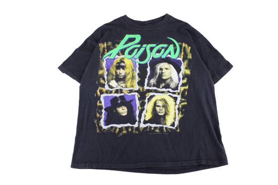 1991 poison world tour tee