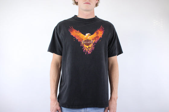 1998 harley davidson flaming eagle arizona tee