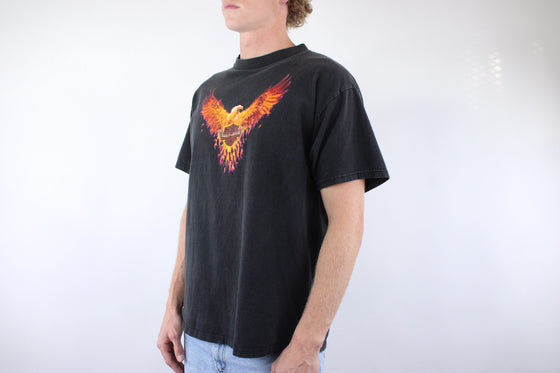 1998 harley davidson flaming eagle arizona tee
