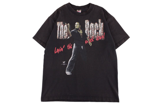 Vintage 90s the rock wwf tee