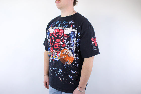 1992 chicago bulls shattered backboard tee