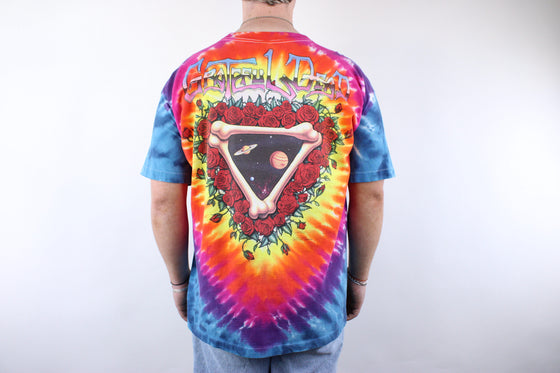 1992 grateful dead space your face tie dye tee