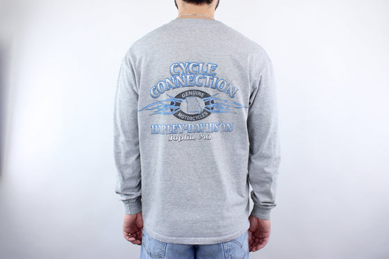 90s harley davidson cycle connection montana l/s tee