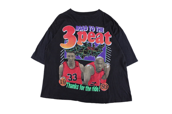 1994 chicago bulls 'road to 3 peat' tee