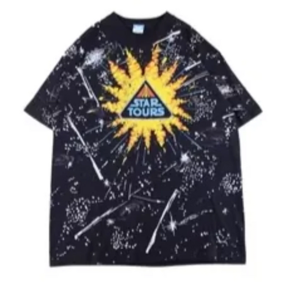 90s disneys star tours aop tee