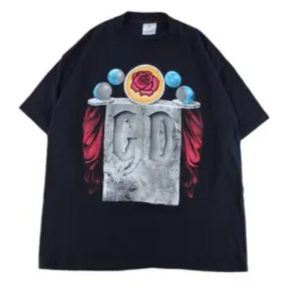 1993 grateful dead tee black