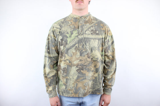Vintage 90s real tree camo l/s tee