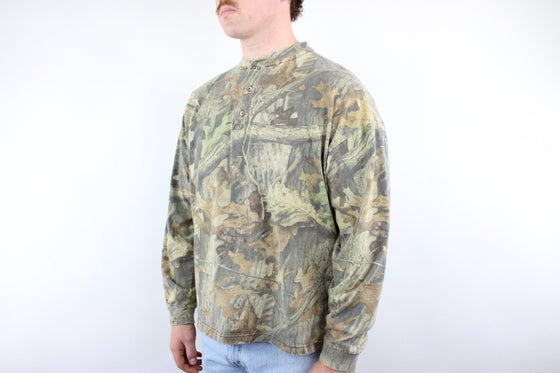 Vintage 90s real tree camo l/s tee