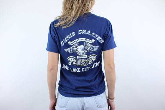 1982 harley davidson made in usa salt lake city tee