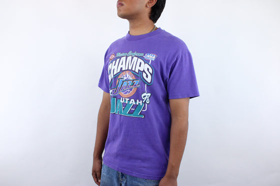 Vintage 1998 utah jazz conference champs tee
