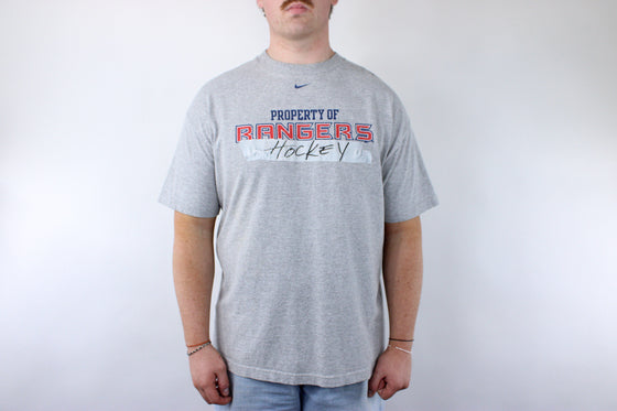 Vintage 90s nike rangers nhl tee