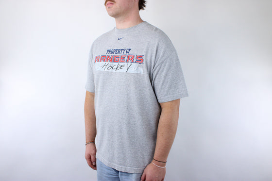Vintage 90s nike rangers nhl tee