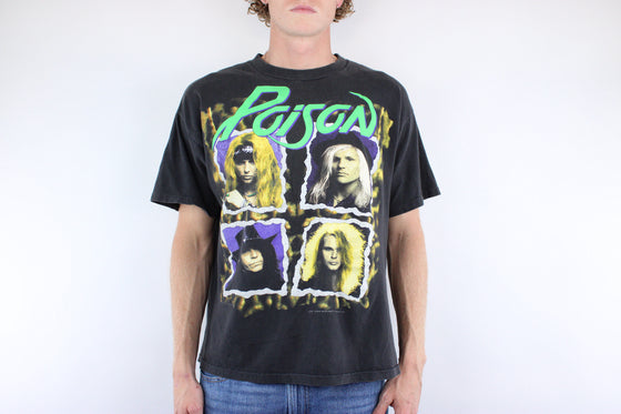 1991 poison world tour tee