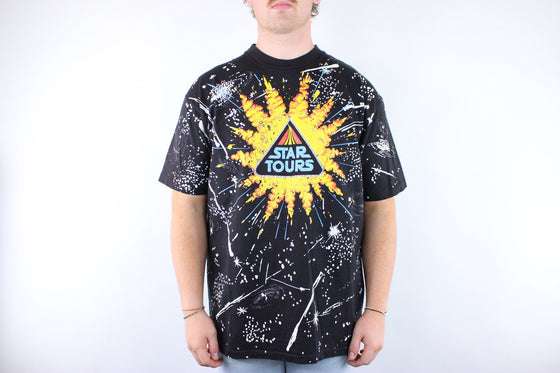 90s disneys star tours aop tee