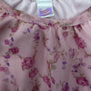 90s Pink Floral Mesh Blouse