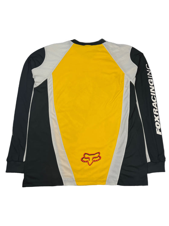 90's fox racing l/s tee (yellow)