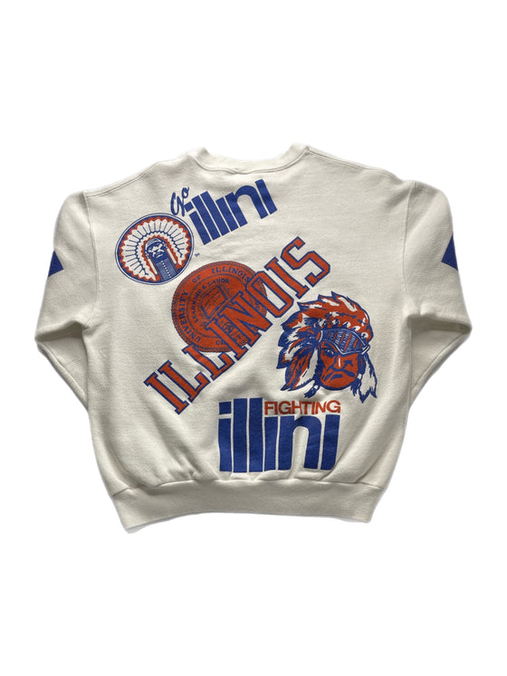 vtg 1988 university of illinois sweatshirt