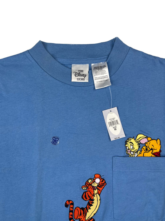 90's winnie the pooh embroidered pocket tee (ds)