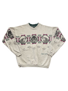  1993 cicely alaska wolf wrap around sweatshirt