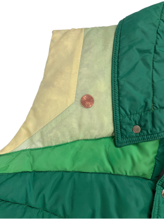 vtg 90's pacific rail puffer vest
