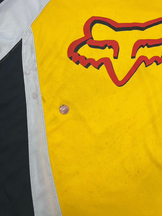 90's fox racing l/s tee (yellow)