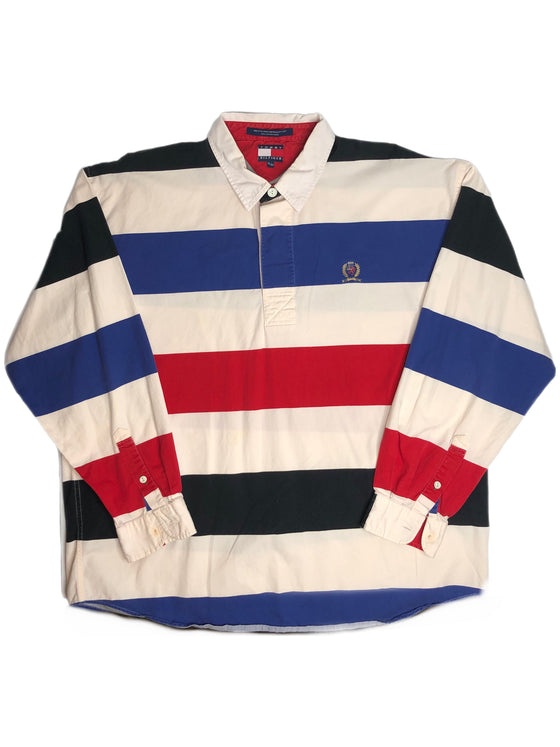 vtg 90's tommy hilfiger long sleeve polo