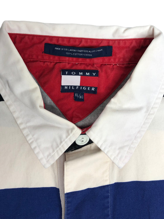 vtg 90's tommy hilfiger long sleeve polo