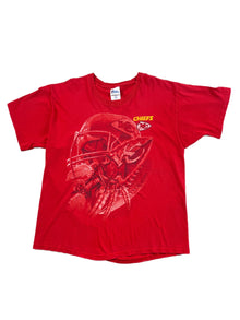  90's kansas city chiefs helmet tee