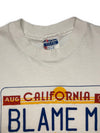 vtg 80's california license plate tee
