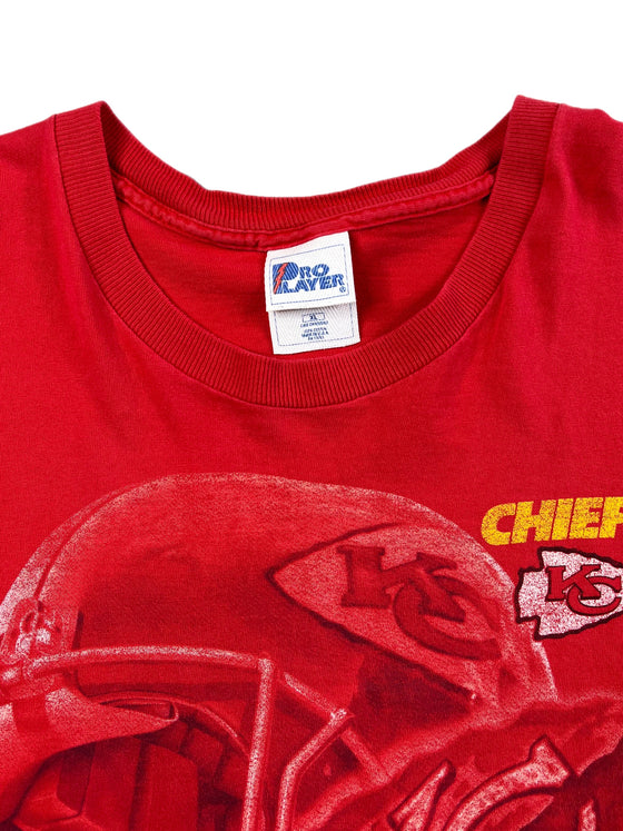 90's kansas city chiefs helmet tee